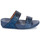 Zapatos Mujer Sandalias FitFlop Lulu Glitter Slides Azul