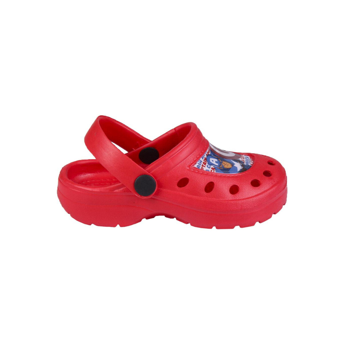 Zapatos Zuecos (Clogs) Capitan America 2300005219B Rojo