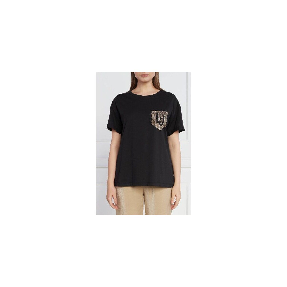 textil Mujer Tops y Camisetas Liu Jo WF3079 J5923-Q9744 Negro