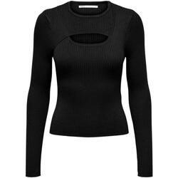 textil Mujer Tops y Camisetas Only ONLASHLEY LS PEAKABOO ONECK Black Negro