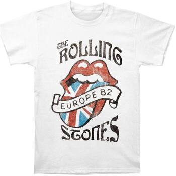 textil Camisetas manga larga The Rolling Stones Europe 82 Blanco