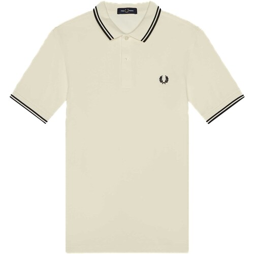 textil Hombre Tops y Camisetas Fred Perry Fp Twin Tipped Shirt Beige