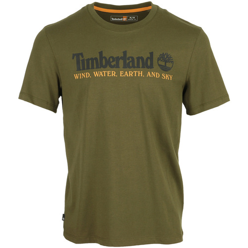 textil Hombre Camisetas manga corta Timberland WWES Front Tee Verde