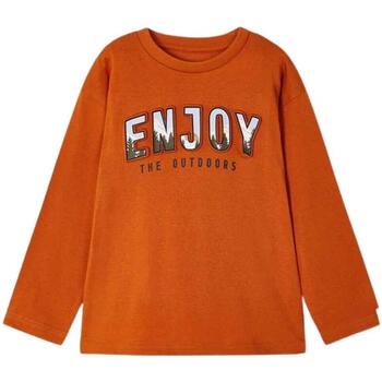 textil Niño Tops y Camisetas Mayoral Camiseta m/l embossed Naranja