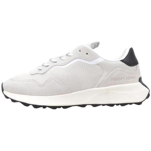 Zapatos Hombre Zapatillas bajas Tommy Hilfiger TOMMY JEANS RUNNER OUTSOLE Blanco