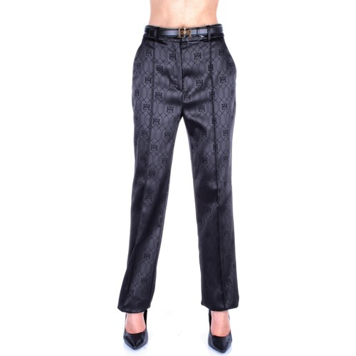 textil Mujer Pantalones con 5 bolsillos Elisabetta Franchi PA03137E2 Negro