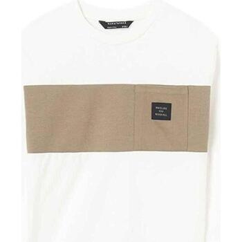 textil Niño Tops y Camisetas Mayoral Camiseta m/l contrastes Blanco