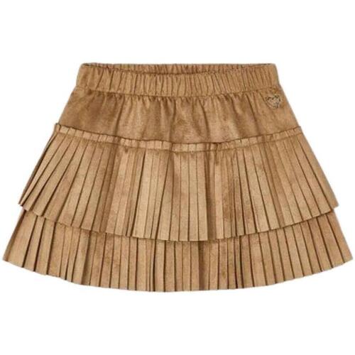textil Niña Shorts / Bermudas Mayoral Falda plisada antelina Marrón