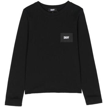 textil Niña Camisetas manga corta Dkny D35T16 09B Negro