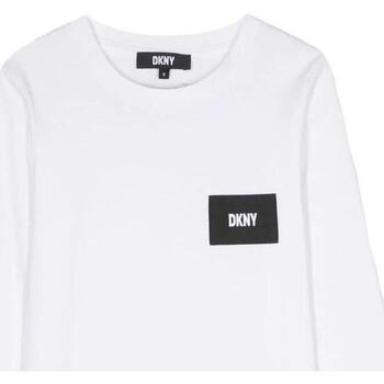 textil Niña Camisetas manga corta Dkny D35T 10P Blanco