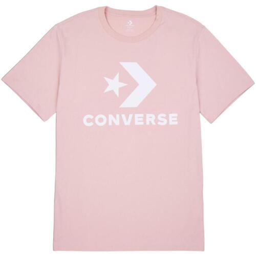 textil Mujer Camisetas manga corta Converse 10025458-A09 Rosa