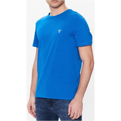 textil Hombre Camisetas manga corta Guess U94M09 K6YW1 - Hombres Azul