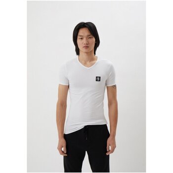 textil Hombre Camisetas manga corta Bikkembergs BKK1UTS08SI - Hombres Blanco