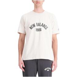 textil Hombre Camisetas manga corta New Balance MT33554 Beige