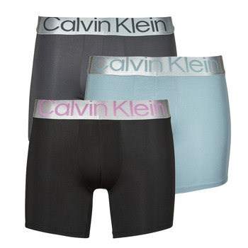 Ropa interior Hombre Boxer Calvin Klein Jeans BOXER BRIEF 3PK X3 Gris / Gris / Negro