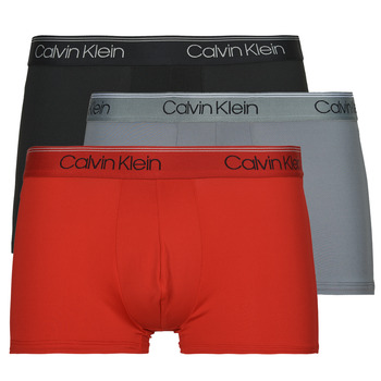 Ropa interior Hombre Boxer Calvin Klein Jeans LOW RISE TRUNK 3PK X3 Negro / Rojo / Gris