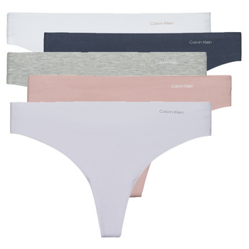 Ropa interior Mujer Strings Calvin Klein Jeans 5 PACK THONG X5 Multicolor