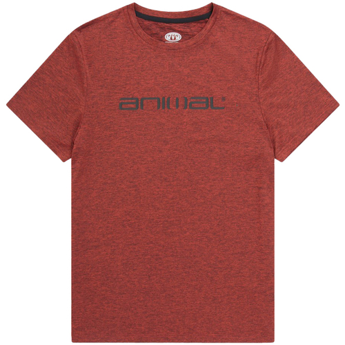 textil Hombre Camisetas manga larga Animal MW1524 Rojo