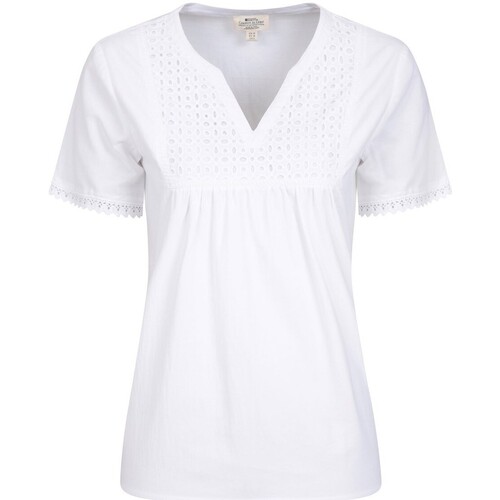 textil Mujer Camisetas manga larga Mountain Warehouse Paris Blanco
