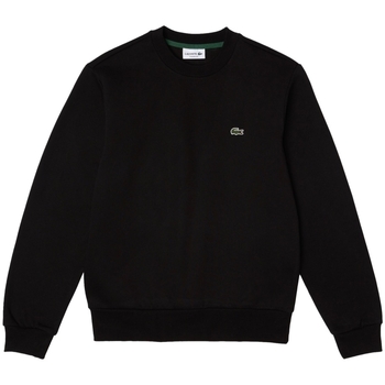 textil Hombre Sudaderas Lacoste Organic Brushed Cotton Sweatshirt - Noir Negro