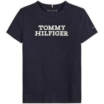 textil Niños Tops y Camisetas Tommy Hilfiger KB0KB08555 LOGO TEE-DESERT SKY Azul