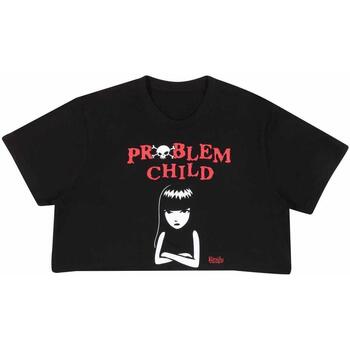 textil Camisetas manga larga Emily The Strange Problem Child Negro