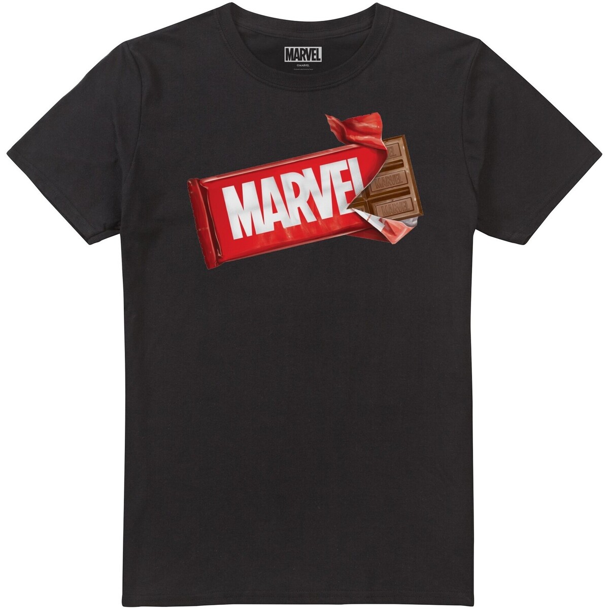 textil Hombre Camisetas manga larga Marvel Choc Brick Negro