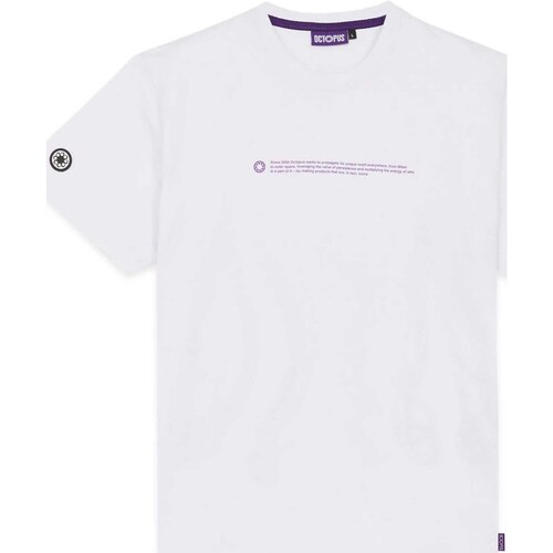textil Hombre Tops y Camisetas Octopus Outline Logo Tee Blanco