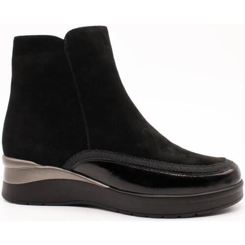 Zapatos Mujer Botines Piesanto 235741 Suede Negro Negro
