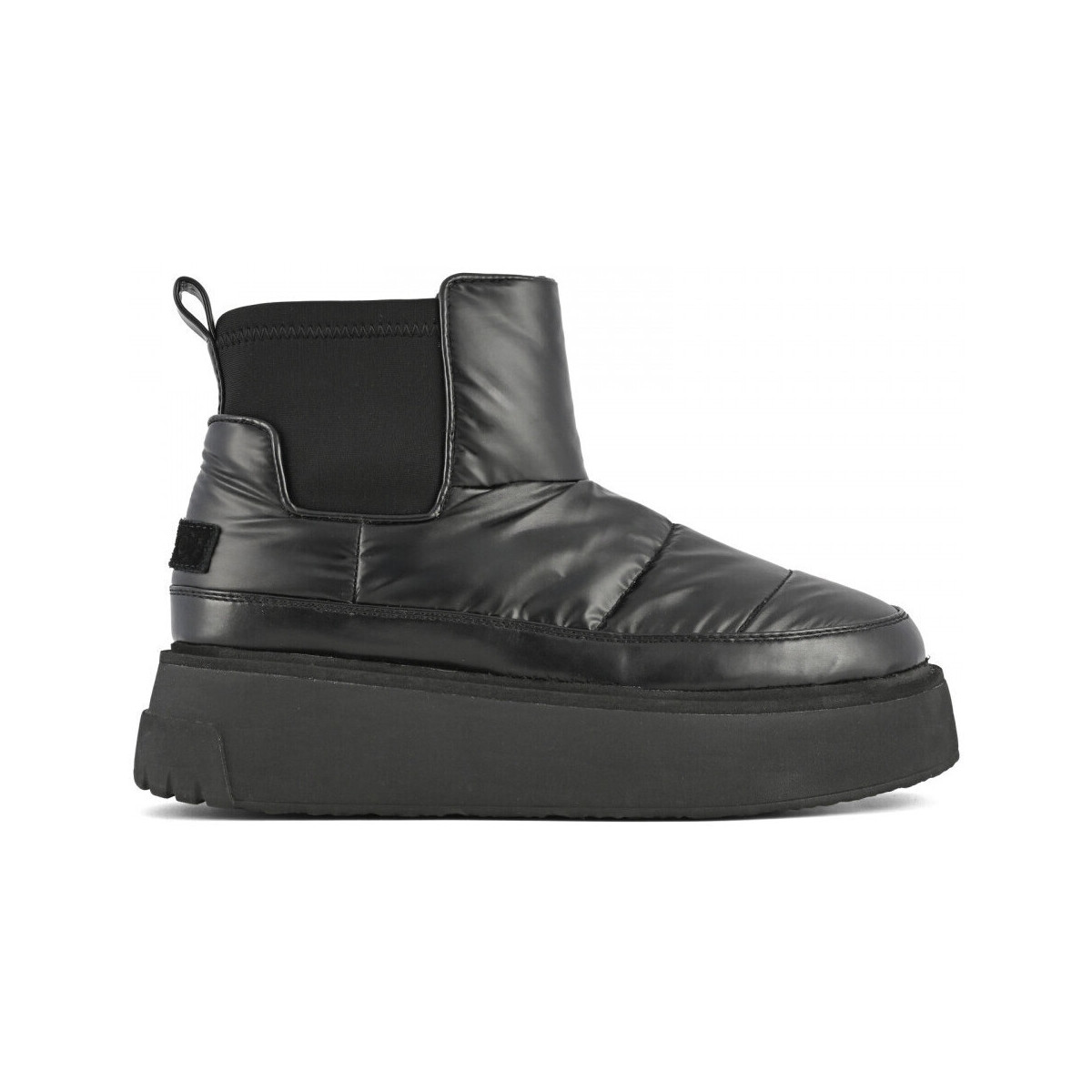 Zapatos Mujer Botines Colors of California Boot nylon mix snk sole Negro