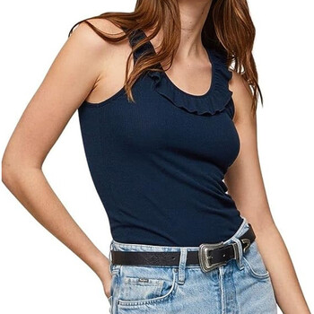 textil Mujer Camisetas sin mangas Pepe jeans  Azul