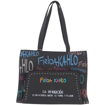 Bolsos Mujer Bolso para llevar al hombro Frida Kahlo Complementos señora  k4910 negro Negro
