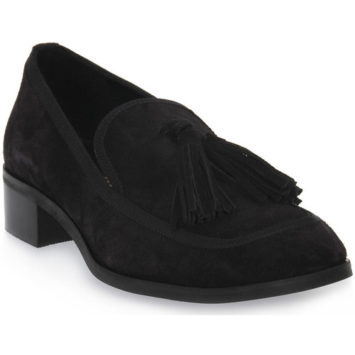 Zapatos Mujer Mocasín S.piero BLACK FLAT RUBBER Negro