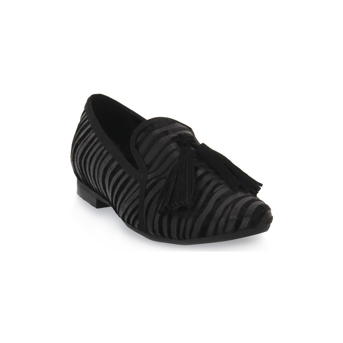 Zapatos Mujer Mocasín S.piero BLACK FLAT ROUNDED Negro