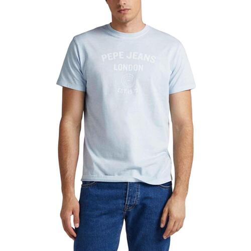 textil Hombre Camisetas manga corta Pepe jeans KERMAN Azul