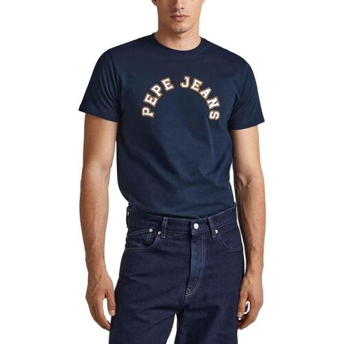 textil Hombre Camisetas manga corta Pepe jeans WESTEND TEE Azul