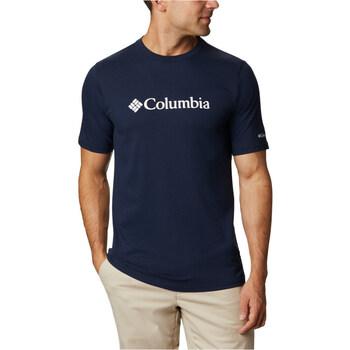 textil Hombre Camisas manga corta Columbia CSC Basic Logo Short Sleeve Azul