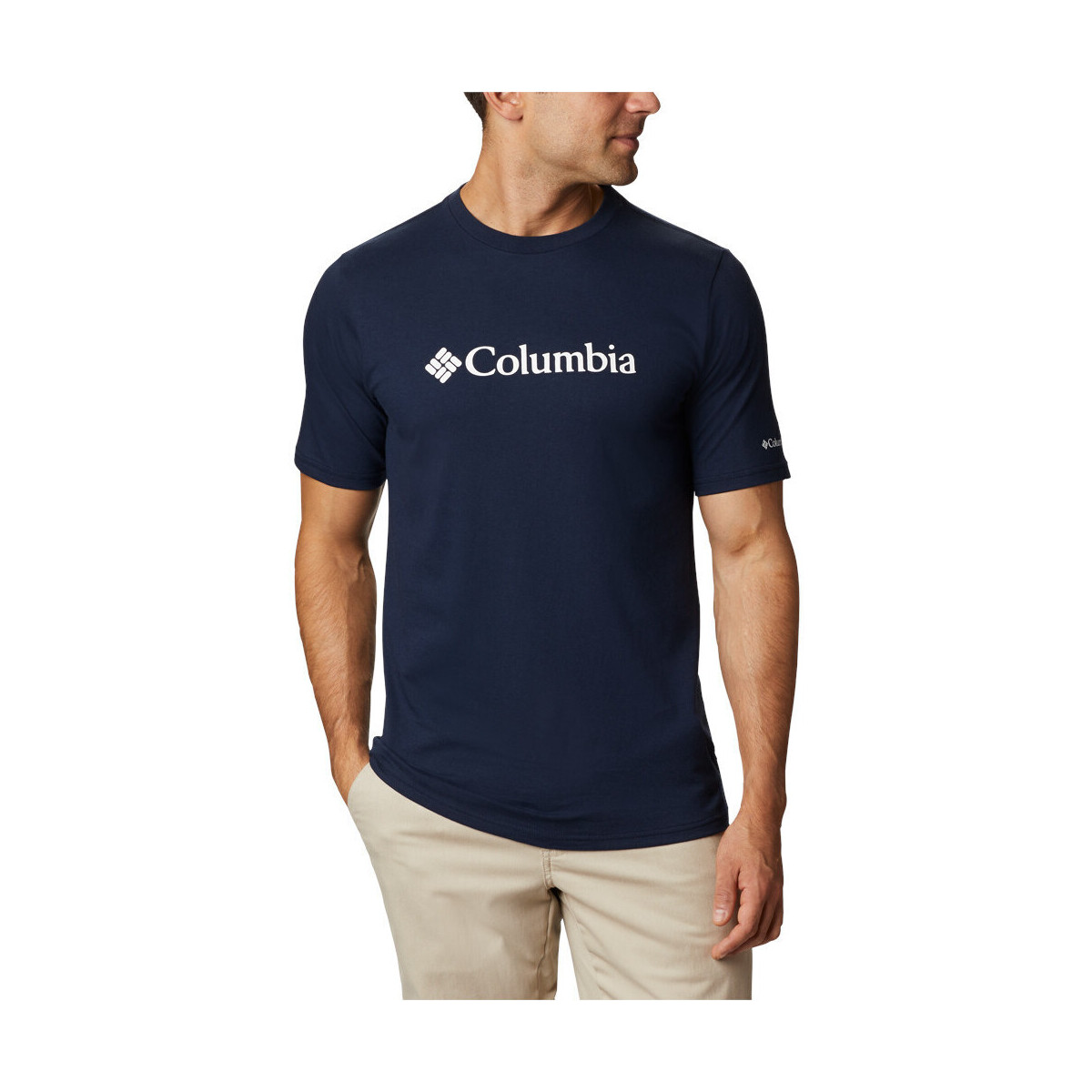 textil Hombre Camisas manga corta Columbia CSC Basic Logo Short Sleeve Azul