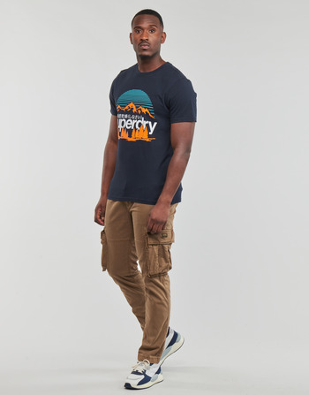 Superdry GREAT OUTDOORS NR GRAPHIC TEE Marino