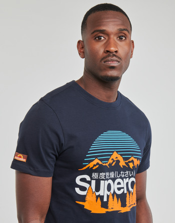 Superdry GREAT OUTDOORS NR GRAPHIC TEE Marino