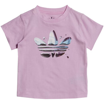 textil Niños Camisetas manga corta adidas Originals  Violeta