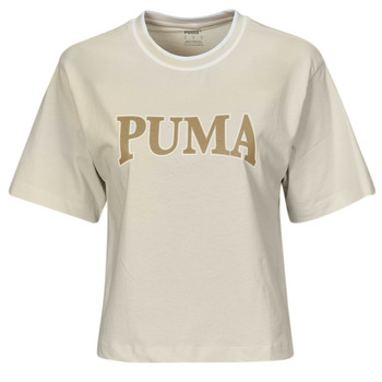textil Mujer Camisetas manga corta Puma PUMA SQUAD GRAPHIC TEE Beige