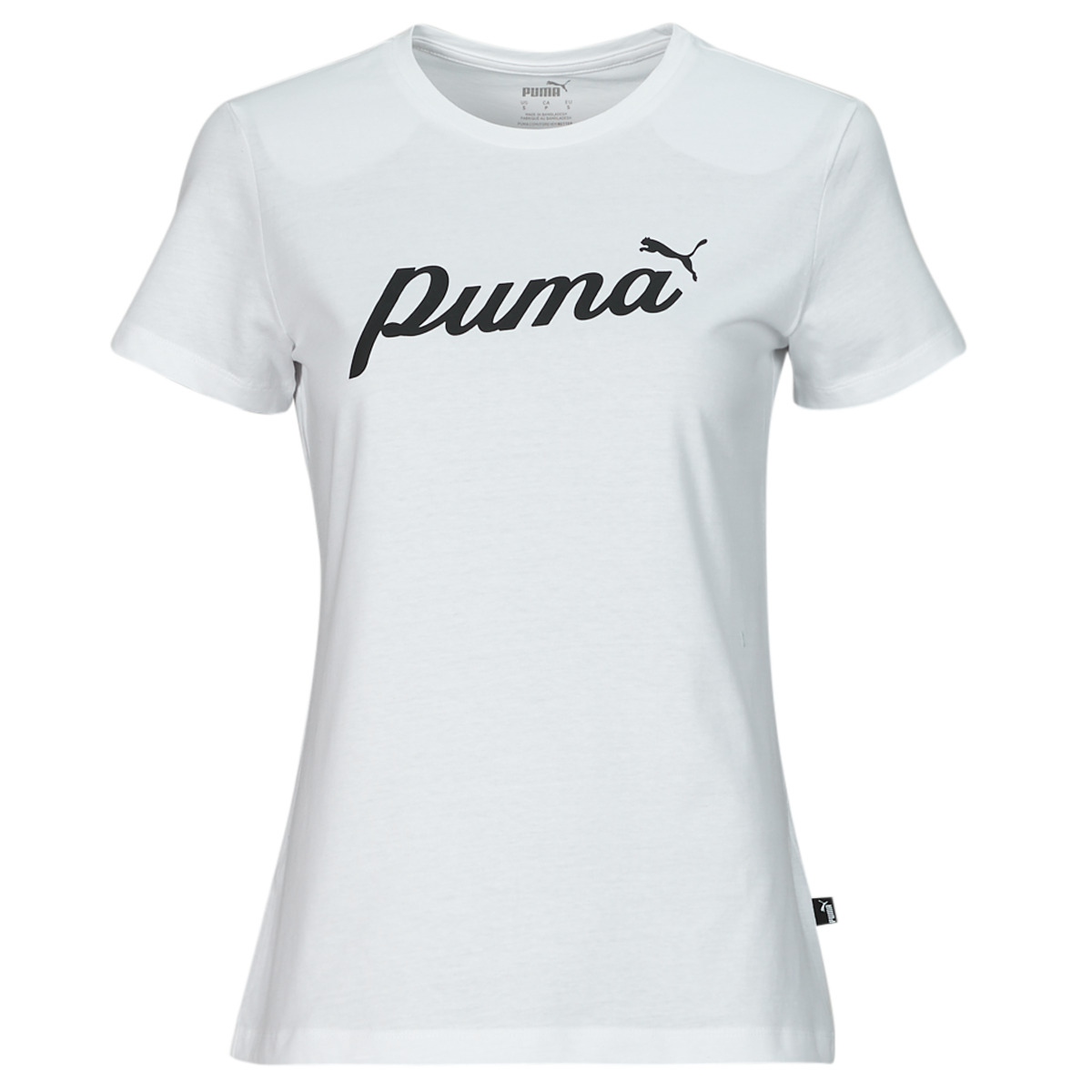 textil Mujer Camisetas manga corta Puma ESS+ BLOSSOM SCRIPT TEE Blanco