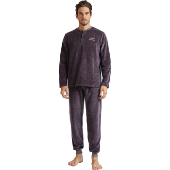 textil Hombre Pijama Admas Pantalones y top de pijama terciopelo Home Gris