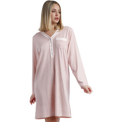 textil Mujer Pijama Admas Camisón de manga larga Rose Chains Rosa