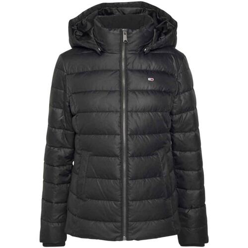 textil Mujer Abrigos Tommy Jeans TJW BASIC HOODED JACKET Negro