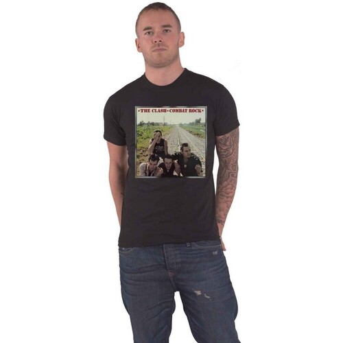 textil Camisetas manga larga The Clash Combat Rock Negro
