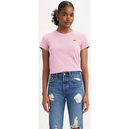 textil Mujer Tops y Camisetas Levi's 39185 0251 - PERFECT TEE-PINK LAVANDER Rosa
