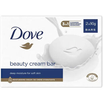 Belleza Productos baño Dove Jabon Crema Hidratante Lote 2 X 90 Gr 