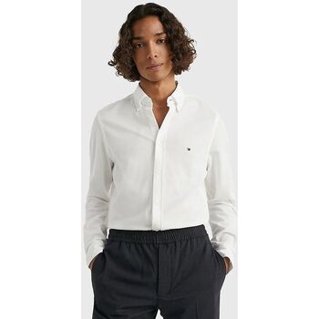 textil Hombre Camisas manga larga Tommy Hilfiger MW0MW30675YCF-OPTIC WHITE Blanco